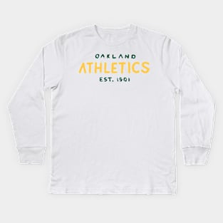 Oakland Athletiiiics 05 Kids Long Sleeve T-Shirt